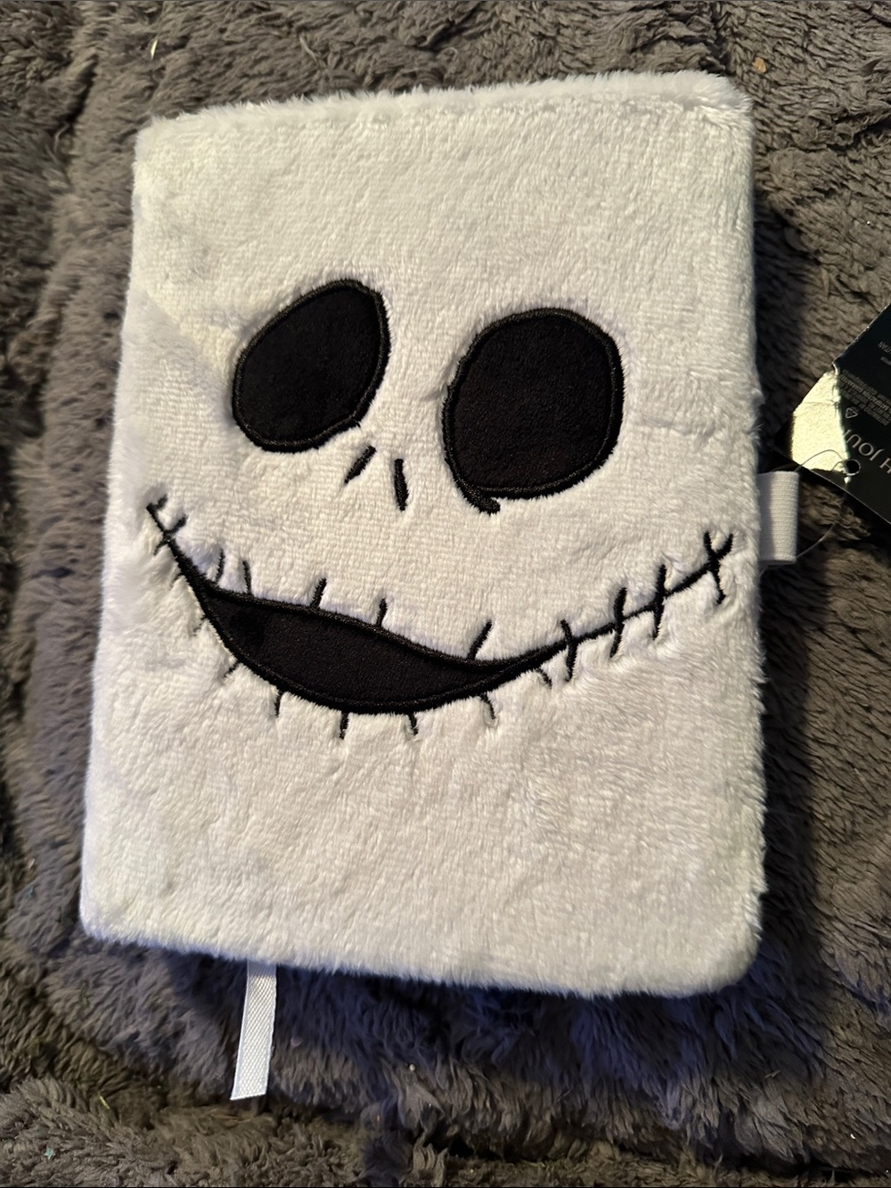 Disney Jack Skellington Plush Face Costume Accessory - White & Black